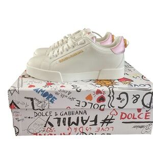 Portofino sneakers in nappa calfskin with lettering